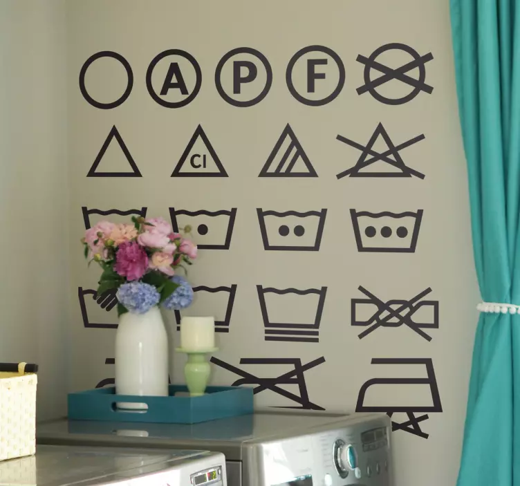 Samolepky ikony práčky znamenia - Tenstickers