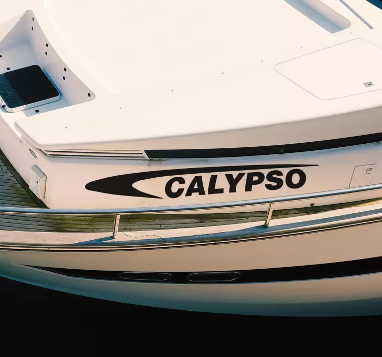 Nálepky na stenu more názov športovej lode - Tenstickers