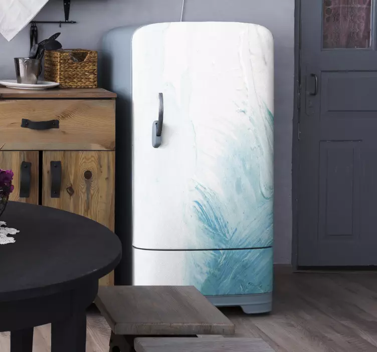 samolepky na chladničku elegantné abstraktné víry - Tenstickers