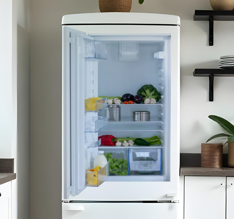 samolepky na chladničku otvorené dvere - Tenstickers