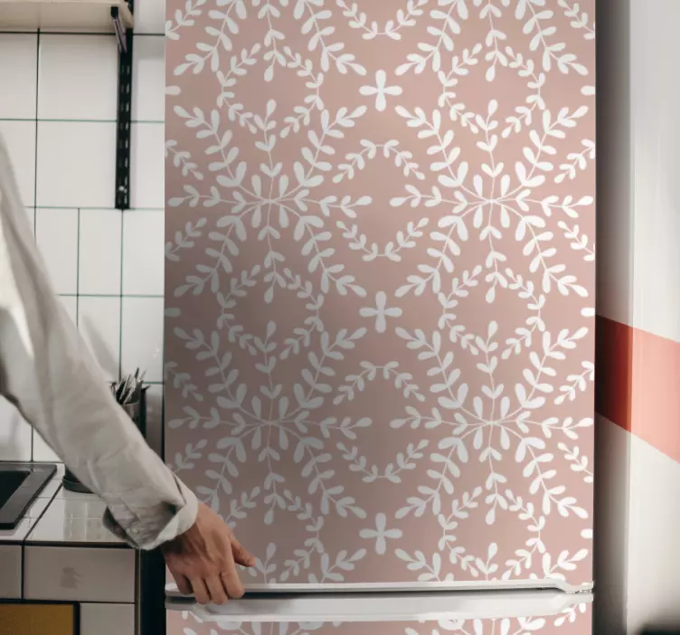 samolepky na chladničku poťah s kvetinovým motívom - Tenstickers