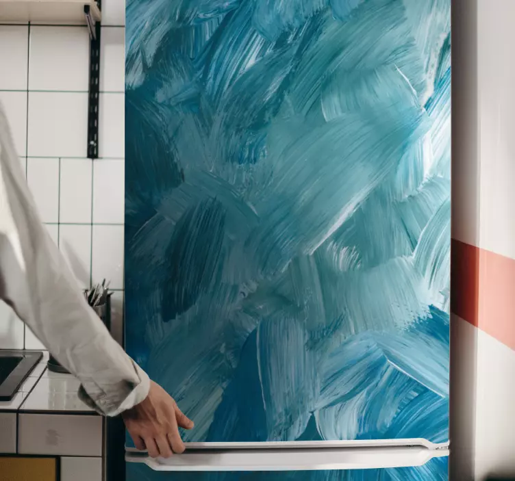 samolepky na chladničku vzor s kartáčovanou farbou - Tenstickers