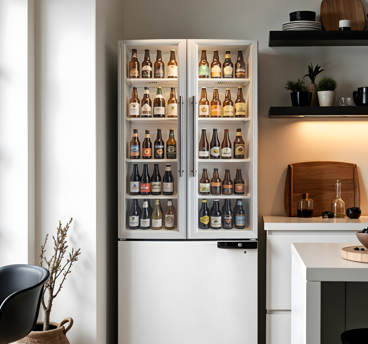 samolepky na chladničku značky piva - Tenstickers