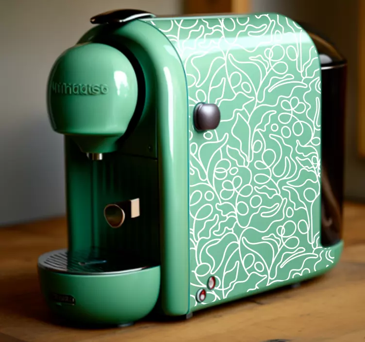 nálepky na spotrebiče abstraktná kávovník - Tenstickers