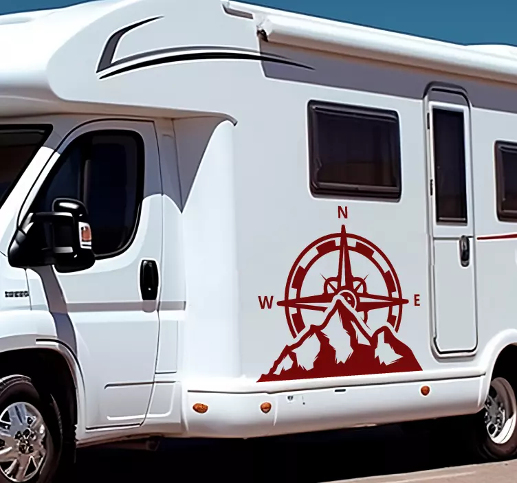 nalepka na karavan kompas a horyKompas a hory - Tenstickers