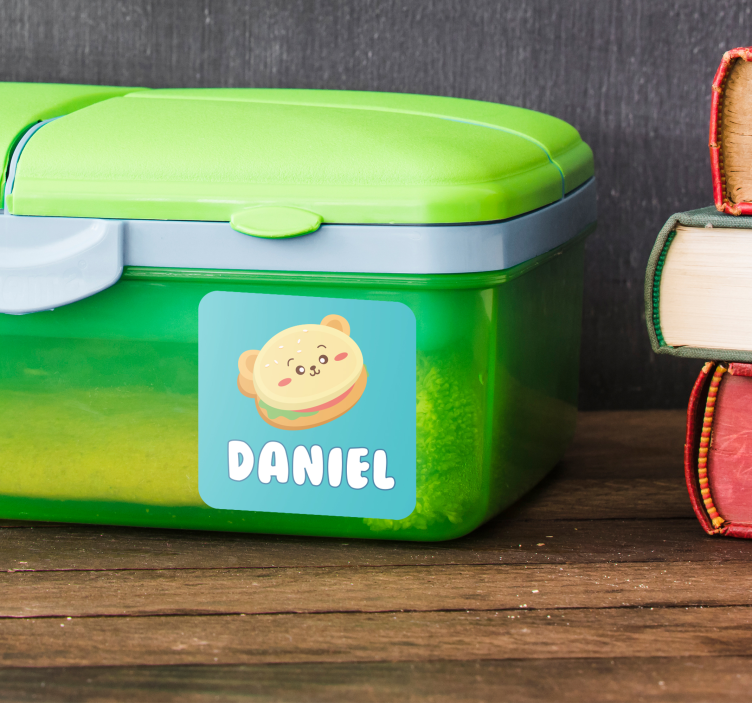 personalizovane nalepky tupper menovka - Tenstickers