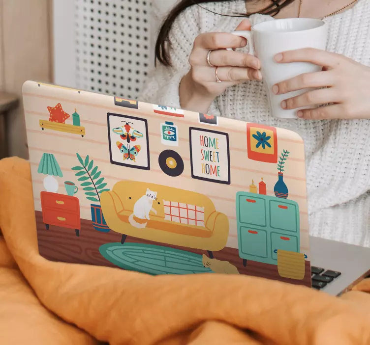 Vinylové kože pre notebooky s mačkou - Tenstickers