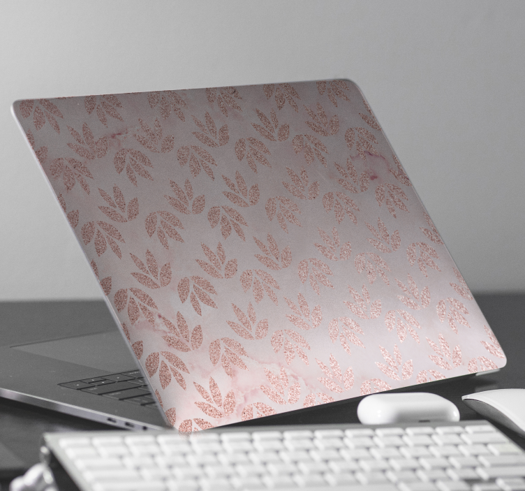 Ružový zlatý vinylový obal na notebook - Tenstickers
