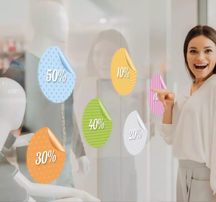 Samolepky prispôsobiteľné na odlupovanie - Tenstickers