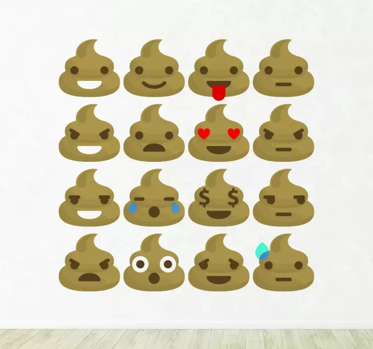 Samolepky trusov emoji - Tenstickers