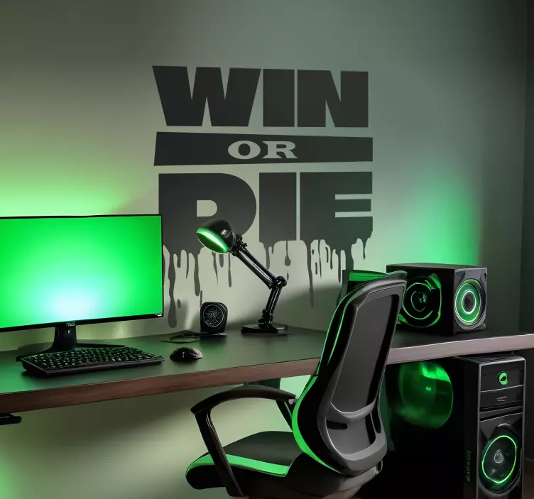 Herné nalepky na stenu vyhrať alebo zomrieť - Tenstickers