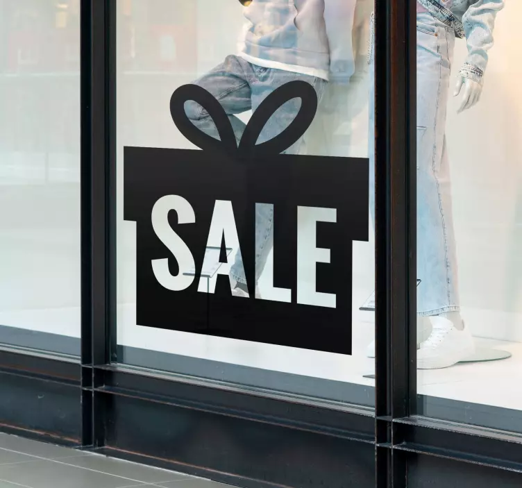 Nálepky na stenu zľava darčeková krabička - Tenstickers