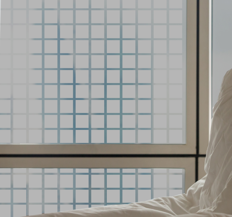 Nálepky na okno v mierke sivých štvorcov - Tenstickers