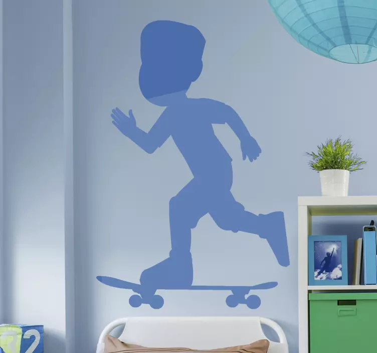 Obtisky silueta korčuliarov - Tenstickers