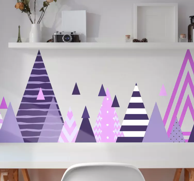 Nálepky na stenu škandinávskych hôr - Tenstickers