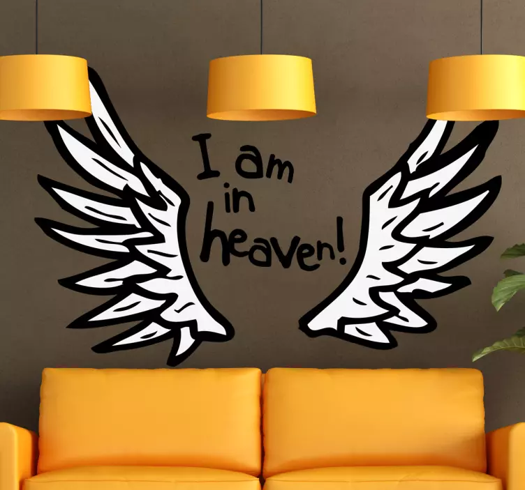 Nálepka na stenu I am in heaven - Tenstickers