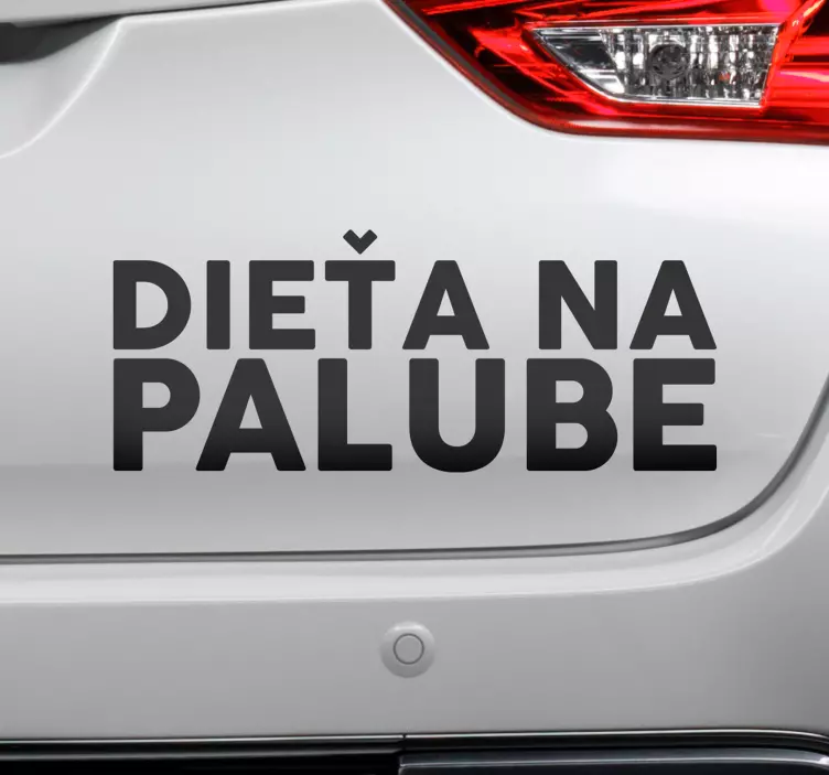 Nálepka so špeciálnym písmom dieťa na palube - Tenstickers