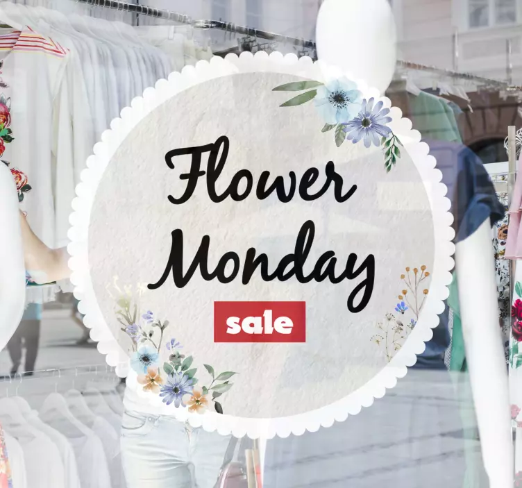 špeciálne dvojkrídlové kvetinové rámy so samolepkou na okno - Tenstickers