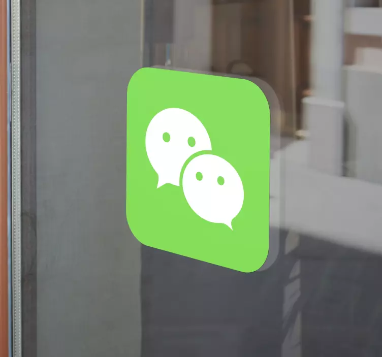 Nálepka na okno wechat logo - Tenstickers