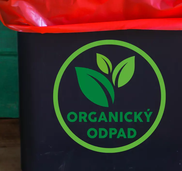 Samolepka na recykláciu zeleného kompostu - Tenstickers