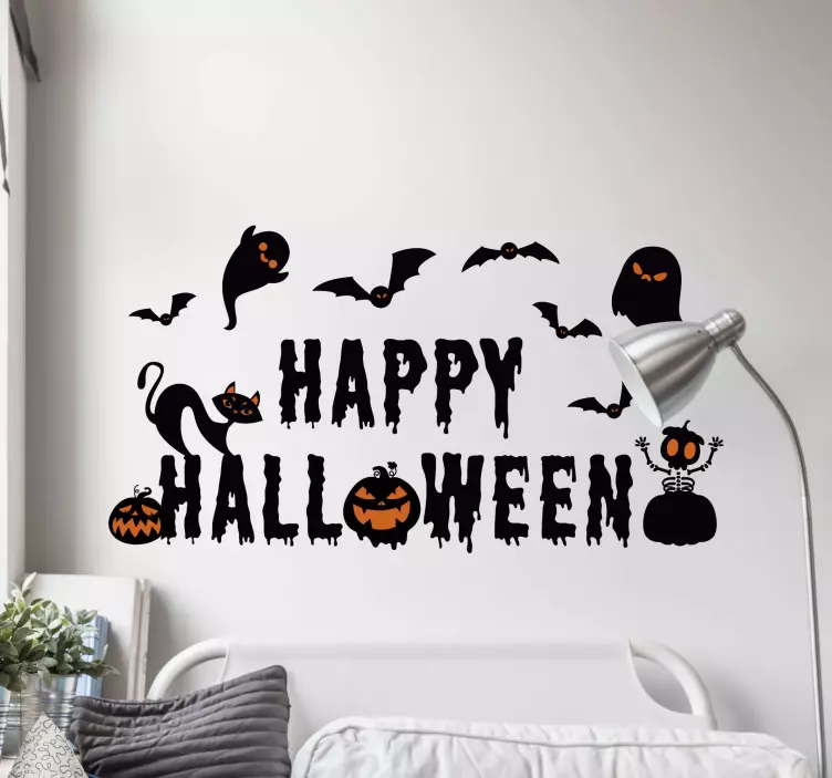 Text s iným stvorením na halloween - Tenstickers