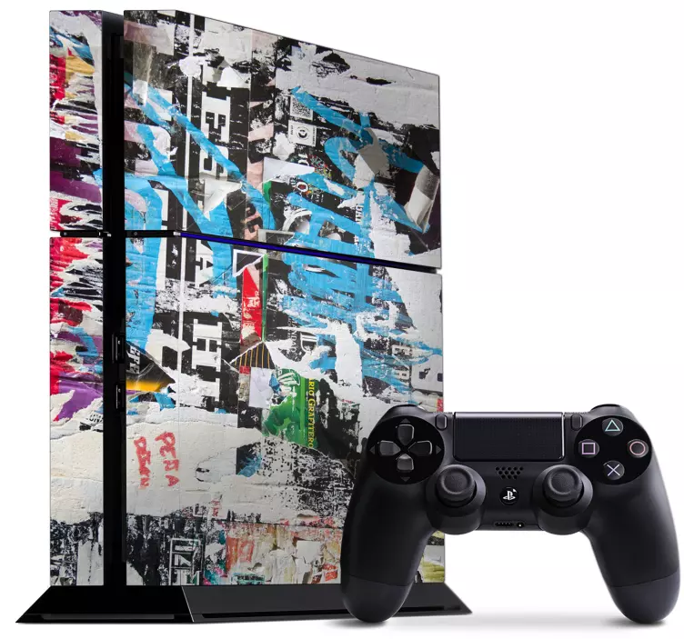 Samolepka street art graffiti ps4 - Tenstickers