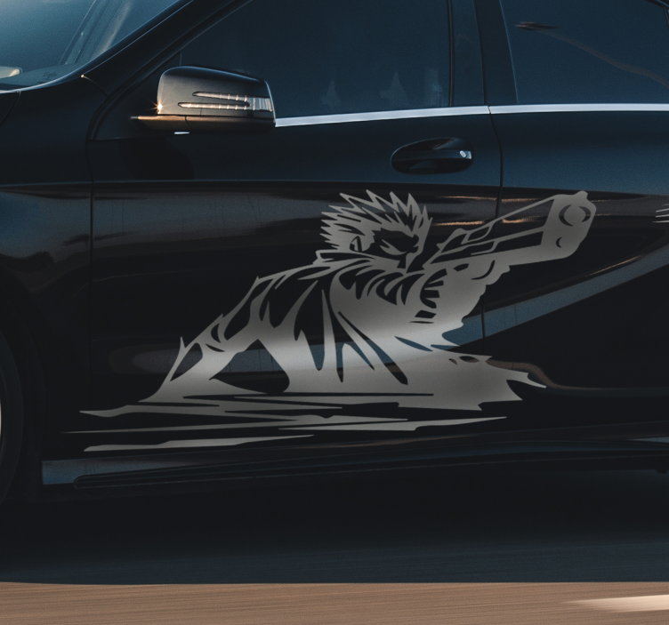 Vinylová samolepka pre auto strelca - Tenstickers