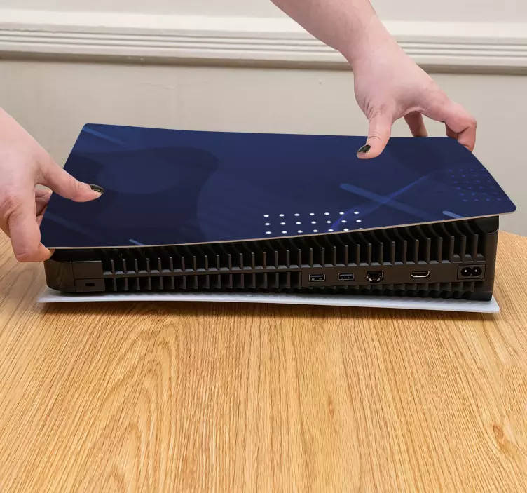 Svetlé a tmavomodré škvrny samolepky ps5 - Tenstickers