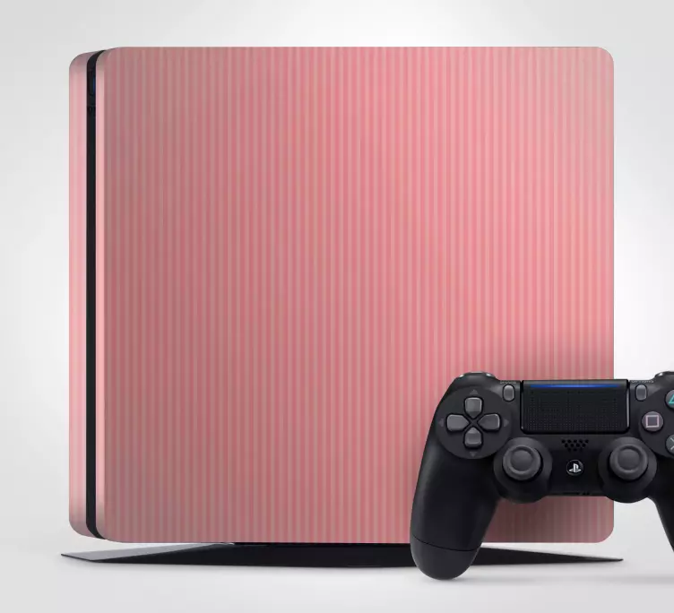 Svetloružová farba s nálepkou pruhy ps4 - Tenstickers