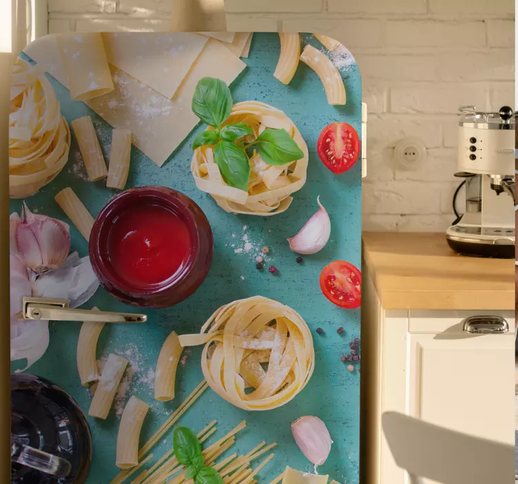 Nálepka s talianskou potravinárskou chladničkou - Tenstickers