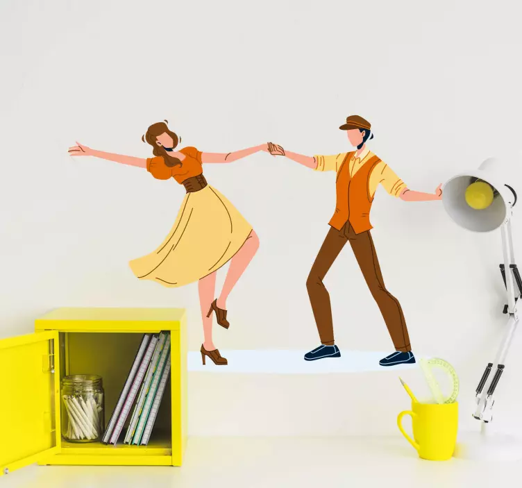 Nálepka s tanečným notebookom pre vášne - Tenstickers