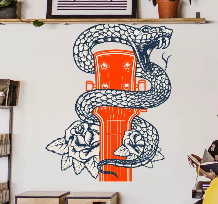 Tetovacie gitarové hudobné samolepky - Tenstickers