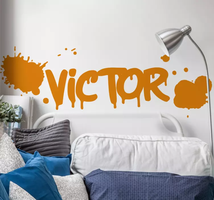 Textová nálepka prispôsobenie mena do izby - Tenstickers