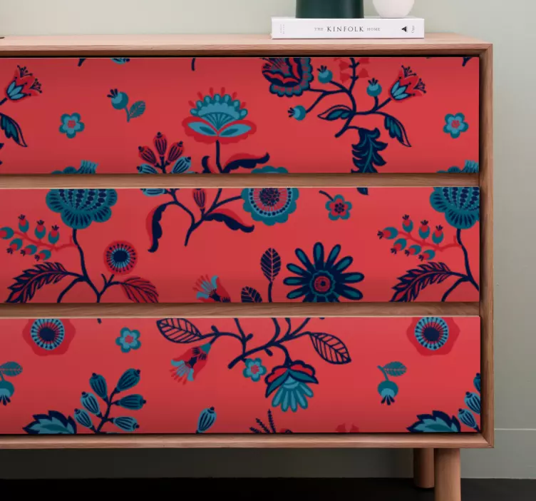 Obtisky na tradičný poľský ľudový nábytok - Tenstickers