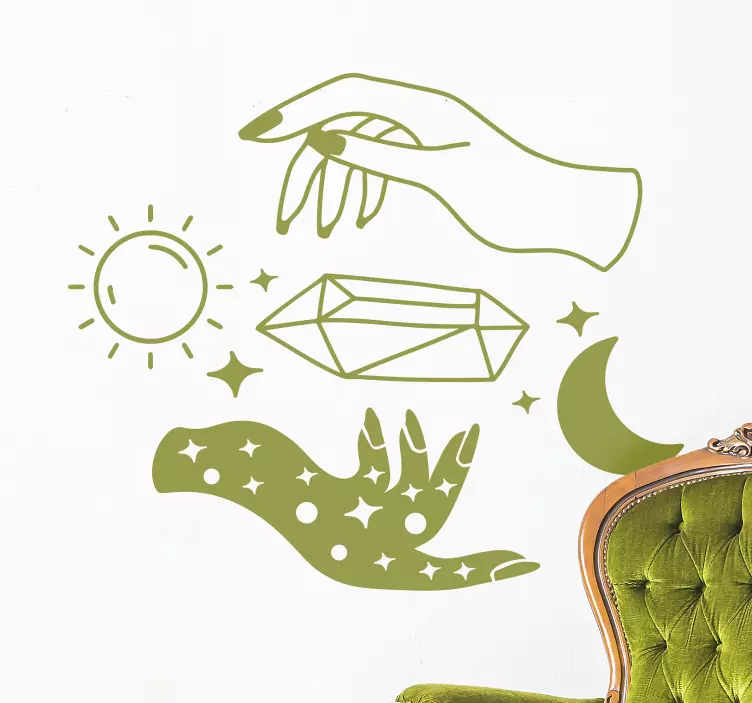 Nálepka na umelecké dielo zo dňa a noci - Tenstickers