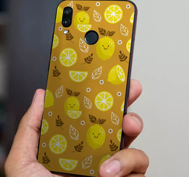 Nálepka s úsmevom citróny huawei - Tenstickers