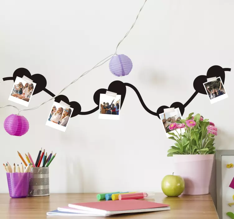 Valentínska nálepka s fotkou - Tenstickers