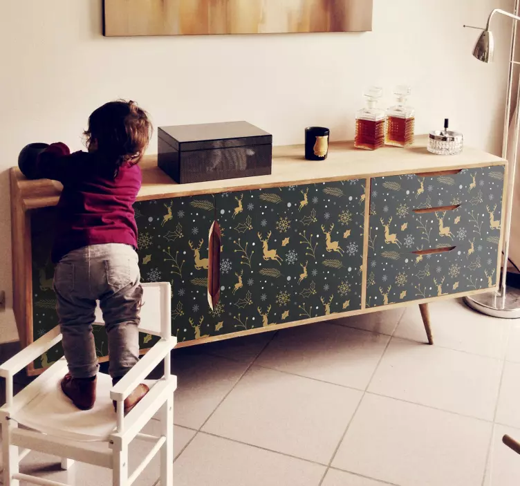 Nálepka s nápisom veselé vianoce - Tenstickers