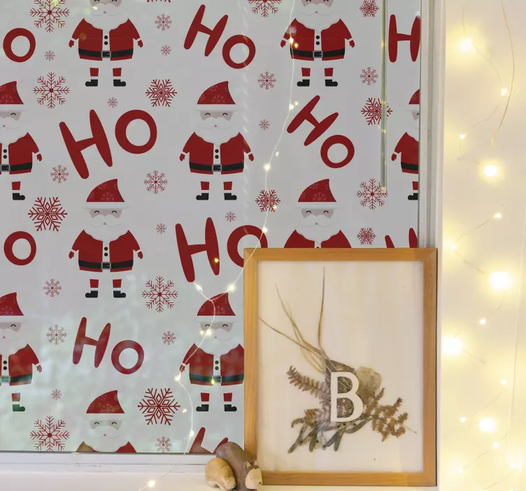 Vianočná nálepka s postavičkami santa clausa - Tenstickers