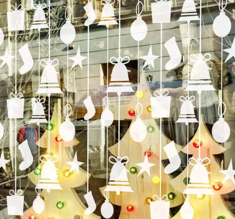 Vianočné ponožky vianočné nálepka - Tenstickers