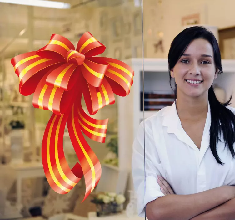 Vianočné samolepky na stuhy - Tenstickers