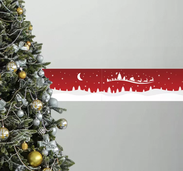 Nálepka vianočnej vlny - Tenstickers