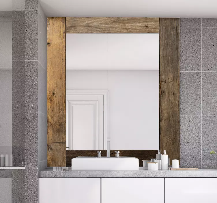 Nálepka na vinobranie textúru dreva - Tenstickers