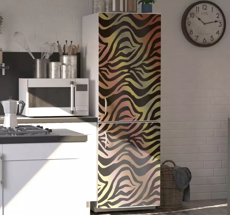 Nálepka s báječnou vintage zebrou - Tenstickers