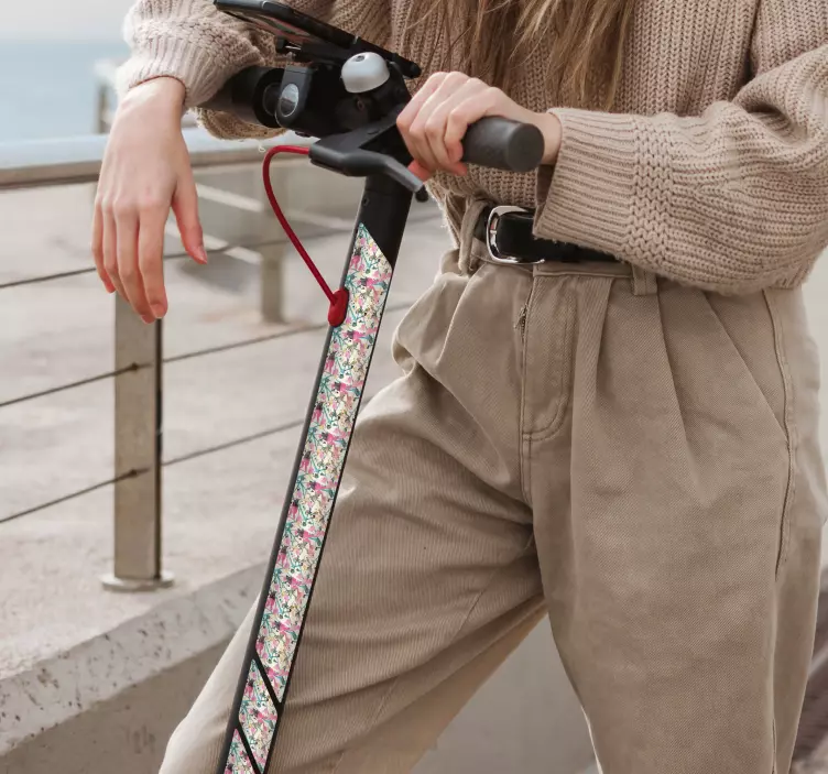 vinyl pre skútre patinete splash - Tenstickers