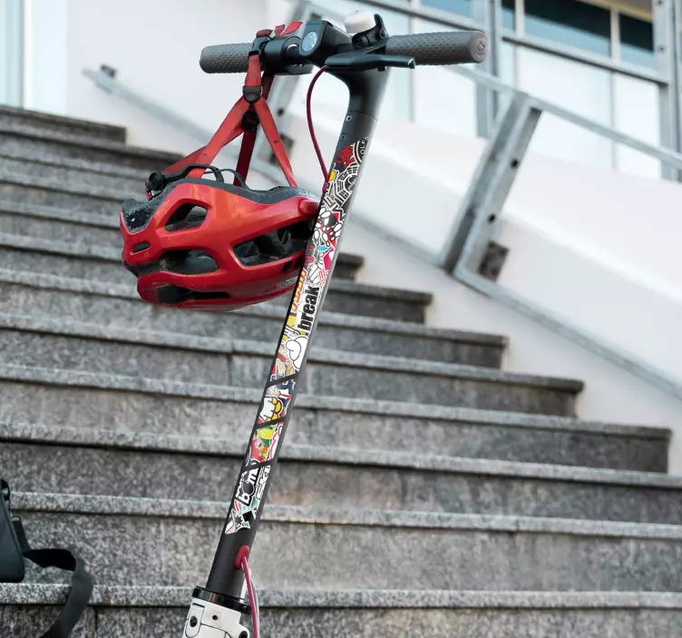 vinyl pre skútre patinete sticker bomba - Tenstickers