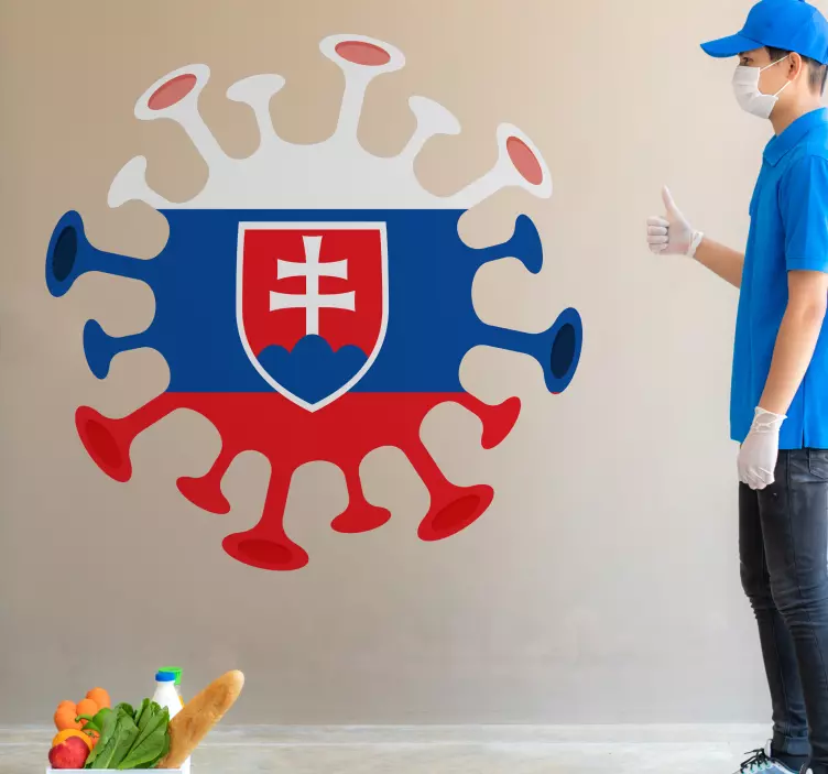 Vírus so slovenskou vlajkou - Tenstickers