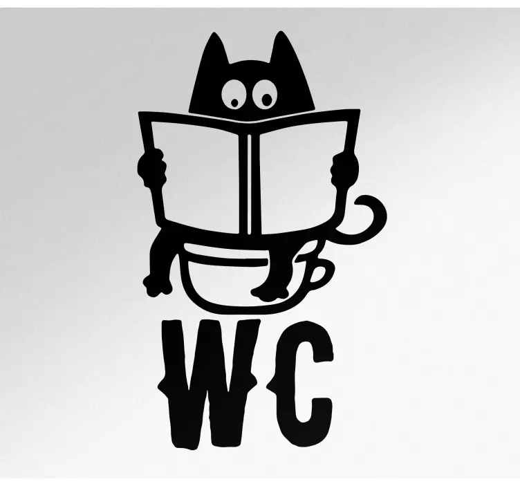 Vtipné wc ilustrácie obtisky dverí - Tenstickers