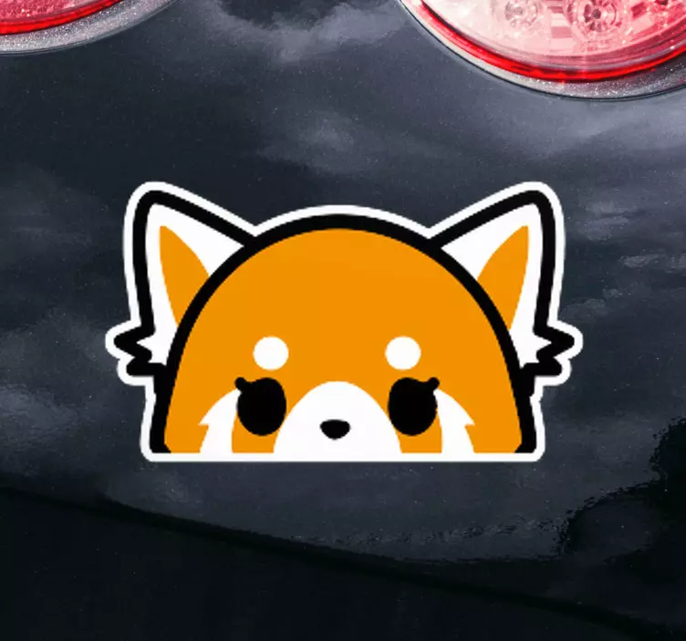 Vykukujúca nálepka na okno anime fox - Tenstickers