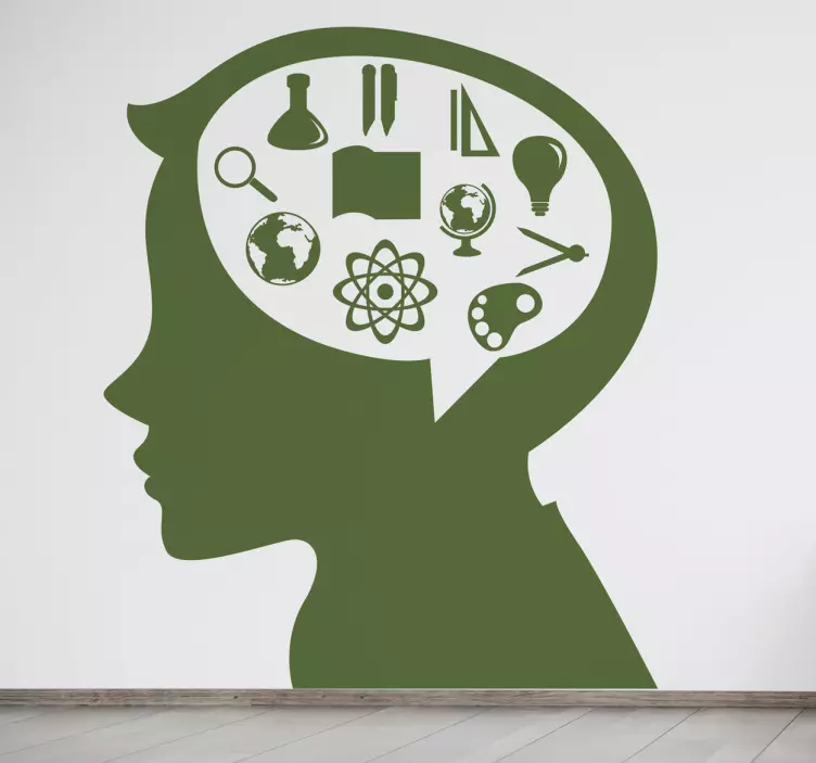 Vzdelanie dieťa nástenné nálepky - Tenstickers